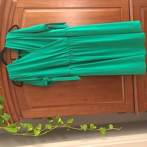 Midi plus size cold shoulder dress